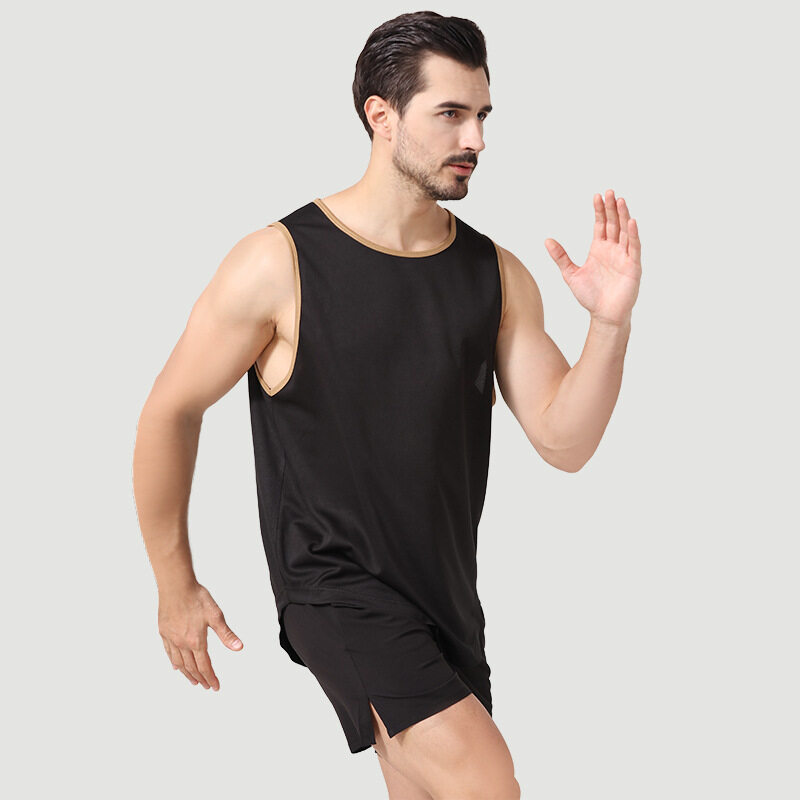 Sportbekleidung Outdoor Marathon Running Fiess Weste Shorts Set für Herren_voghion.com