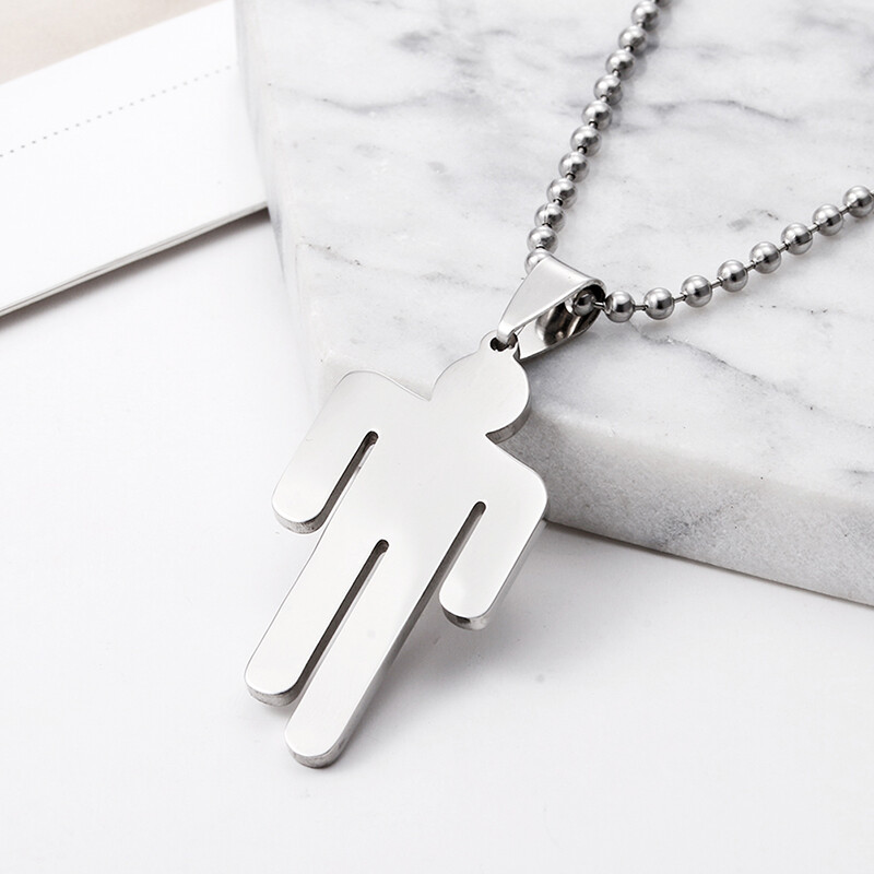 Billie Eilish Pendant Necklace Round 