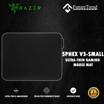 Razer Sphex V3 (SMALL) Ultra-thin Gaming Mouse Mat W 270 mm / 10.6” x L 215 mm / 8.5”