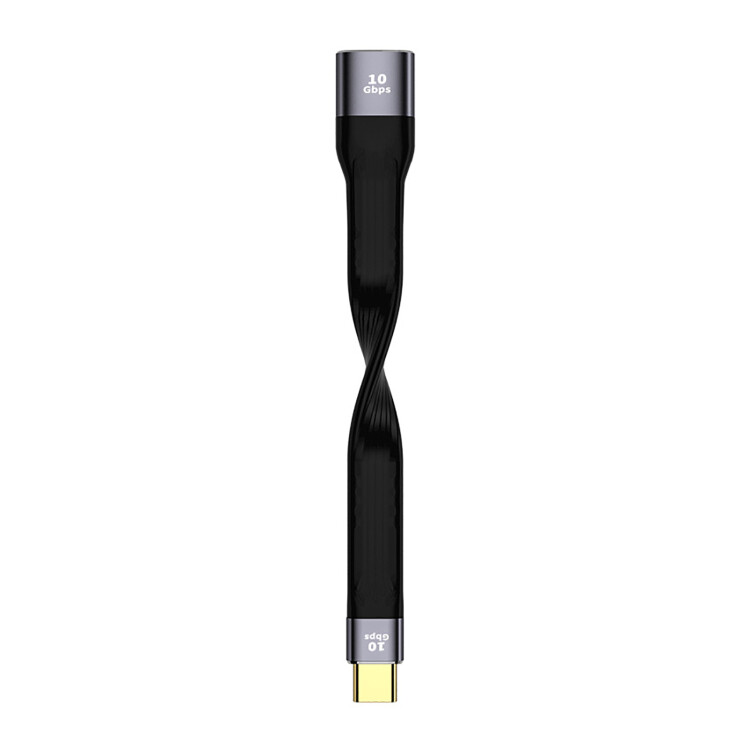 Short usb type-c cable fast charging fpc cable usb 3.1 gen2 10gbps data to type c cord quick charging cord for smartphones game console tablet current