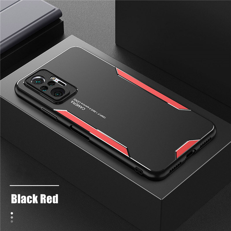 ROAZIC, Dành Cho Xiaomi Redmi Note 10 Note 10 Pro Note 10 Pro Max Ốp Điện Thoại Ốp Lưng Kim Loại Mờ Ốp Khung TPU Mềm Vỏ Nhôm Chống Rơi Siêu Mỏng