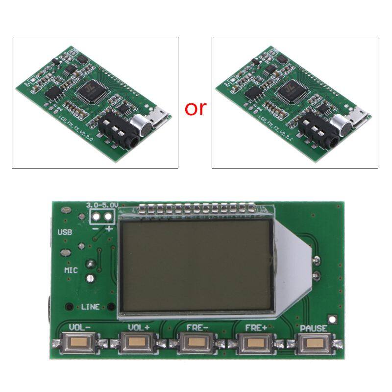 Dsp pll 87-108mhz digital wireless microphone stereo fm transmitter module board