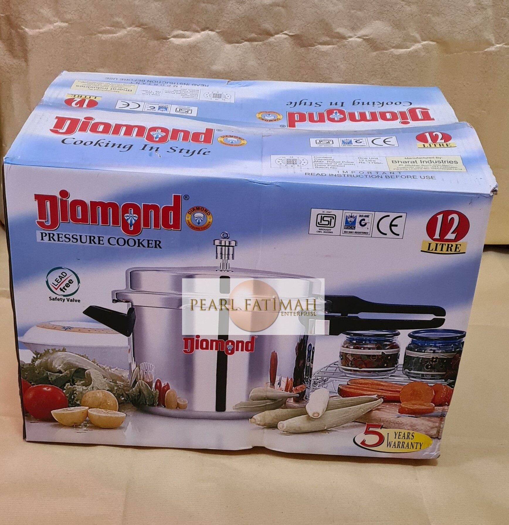 diamond pressure cooker price 12 litre