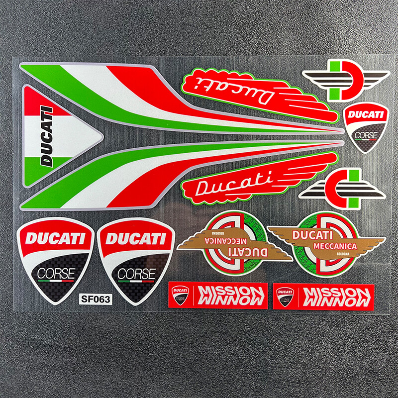 Motorcycle Sticker Reflective Waterproof For DUCATI