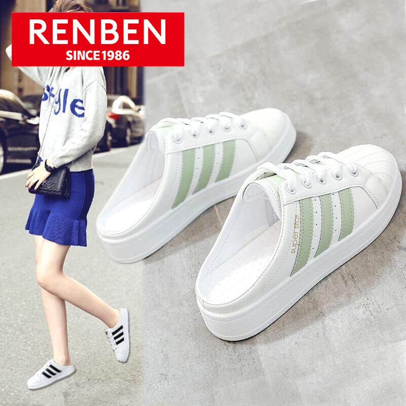 RENBEN Wedges sandals&Slip-on sandals& thick-soled sandals,easy on and off,flatform outsoles,Minimalist,light and airy,round Toe Low top for women