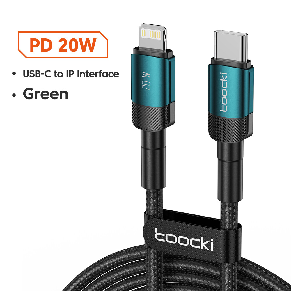 Toocki pd 20w usb c to lightning cable fast charging usb type c cable data cord for iphone 14 13 12 11 pro xs max ipad macbook