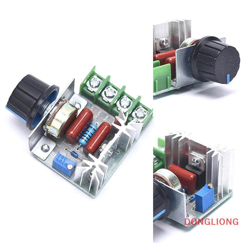 DONGLIONG Dimmer 220V 2000W Speed Controller Dimmer Switch Electronic Voltage Regulator