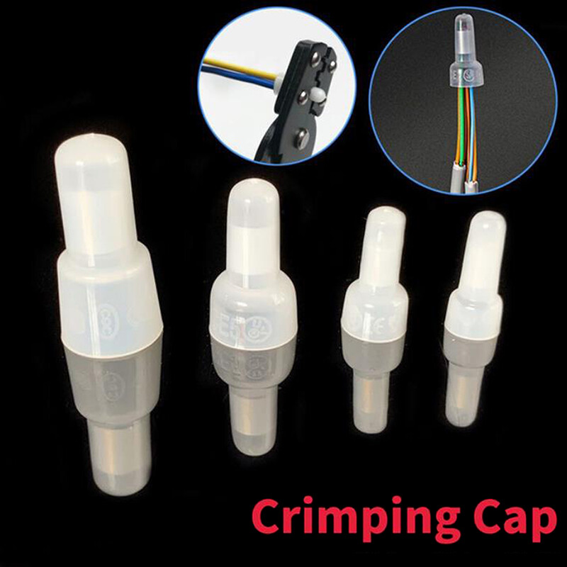 Pnate 100Pcs Durable CE2X Wire Connectors Crimp Terminals Cap for Electrical Useful