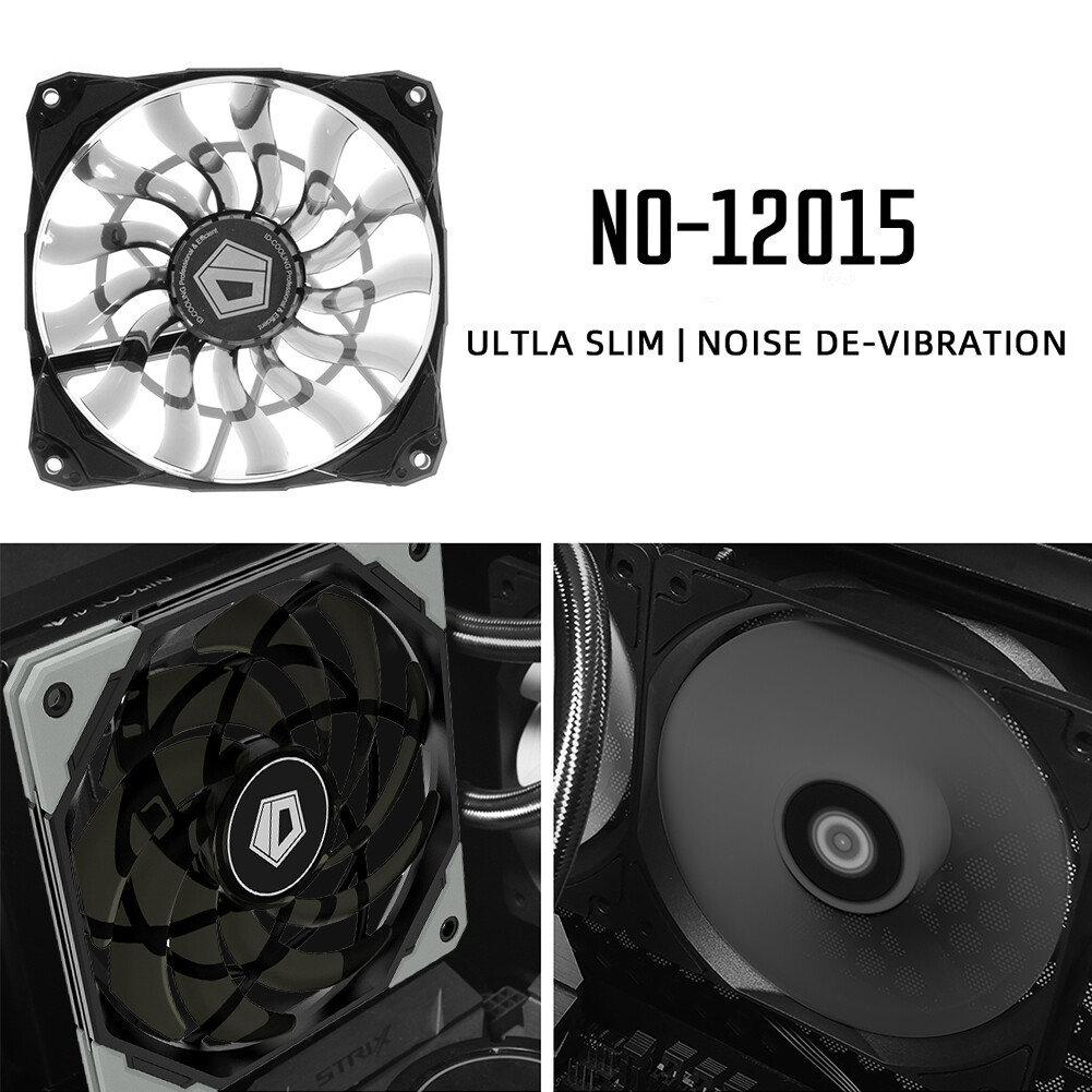 Hệ Thống Làm Mát Waterblock 12Cm Quạt Tản Nhiệt Khung Gầm Mỏng Cho Vỏ Máy Tính CPU 4 Pin Bộ Tản Nhiệt Im Lặng