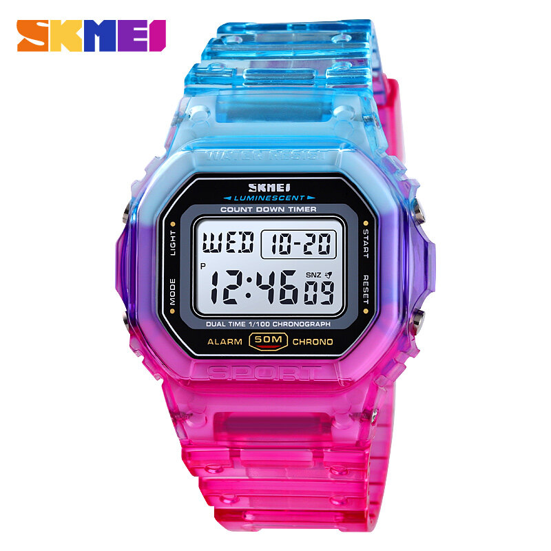 SKMEI Digital Watch For Kids Girls Boys Multifunction Sport Waterproof Wrist Watch For Women 1622
