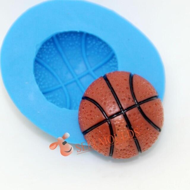 Mini 3d Football Basketball Cake Silicone Molds Soccer Party Fondant Cake Decorating Tools Chocolate Candy Mold Resin Clay Mould