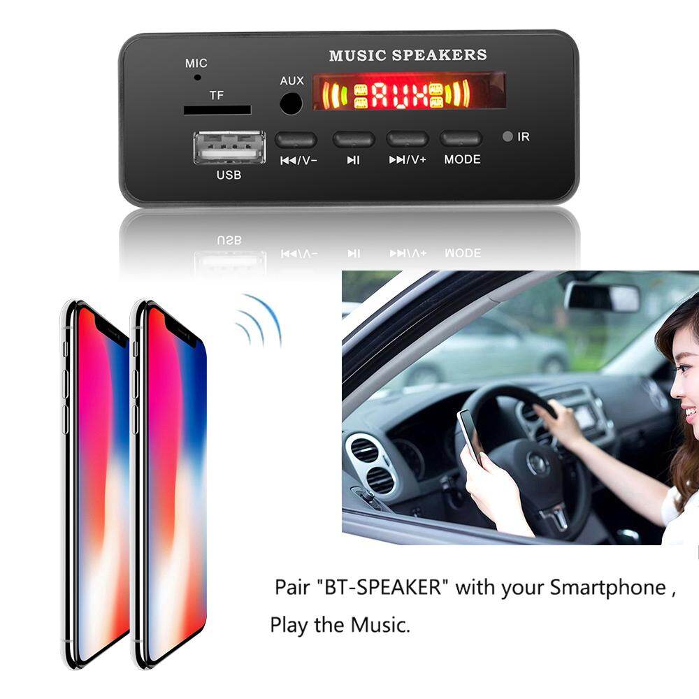 Mô-đun Bảng Giải Mã Bluetooth 5.0 Không Dây Máy Nghe Nhạc MP3 Thẻ TF USB 5-12V Đài FM AUX Ghi Âm Cuộc Gọi Rảnh Tay Với Điều Khiển Từ Xa