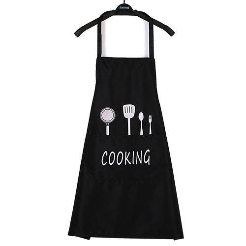 KONCO Waterproof Oil Cooking Apron, Chef Aprons for Women Men Kitchen Bib Apron Idea for Dishwashing Cleaning Painting