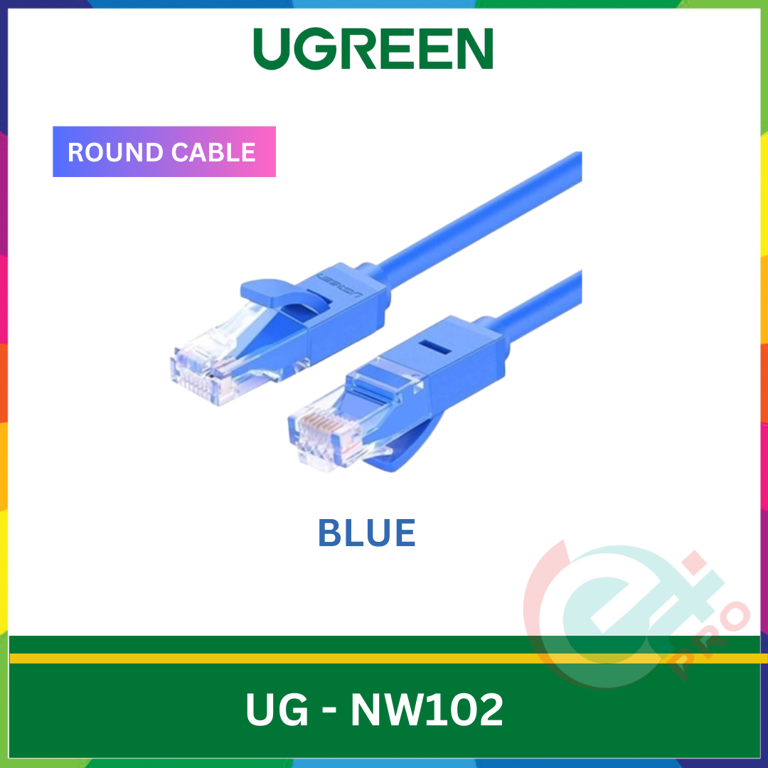 Ugreen Nw102 Cat 6 Uutp Lan Cable Gigabit Rj45 Network Wire Roundflat Lan Cable Lazada 8799