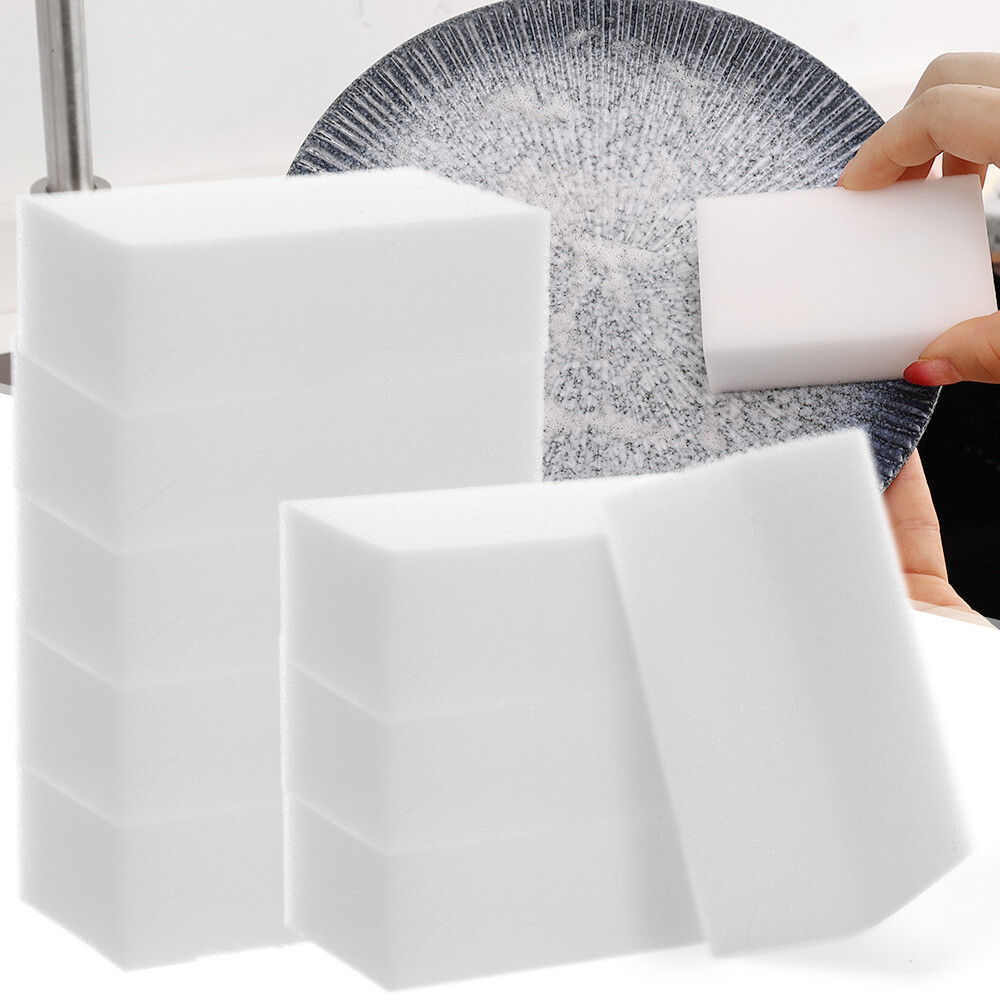 Miếng chùi thần thánh xốp nano bàn chải nhà bếp nồi miếng bọt biển cọ rửa khối miếng tạo bọt rửa bát 10*6*2cm