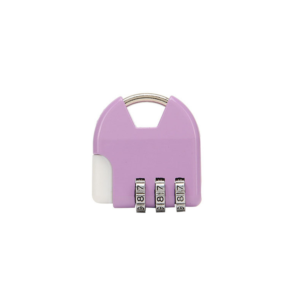 3 Digit Combination 8 Color Password Lock Travel Padlock Anti-theft 3 Digit Combination Suitcase Password Code Lock Backpack Lock 8 Color Small Padlock Resettable Travel Padlock Anti-theft Backpack Small Padlock