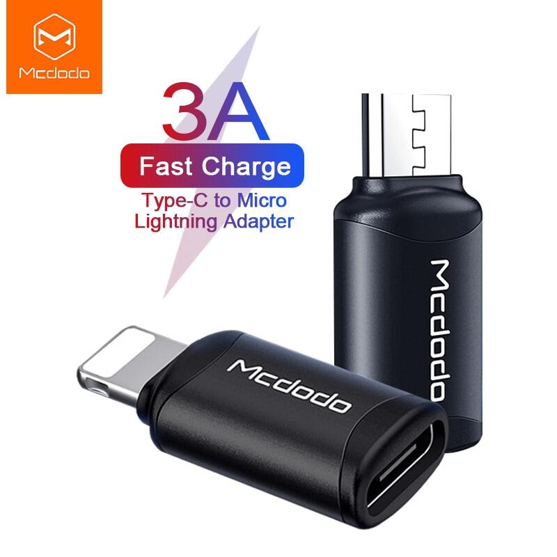 Mcdodo Bộ Chuyển Đổi OTG USB Type C Sang Lightning Bộ Chuyển Đổi Cáp Dữ Liệu, Dành Cho iPhone 12 11 Pro Max X XS XR Xs Max 3A Sạc Nhanh