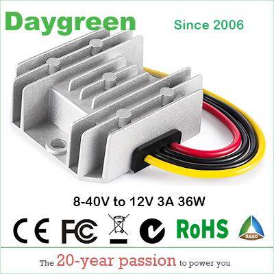 8-40V to 12V 3A 6A 10A 15A 20A Power Converter Regulator 300w Boost Buck DC DC Voltage Stabilizer