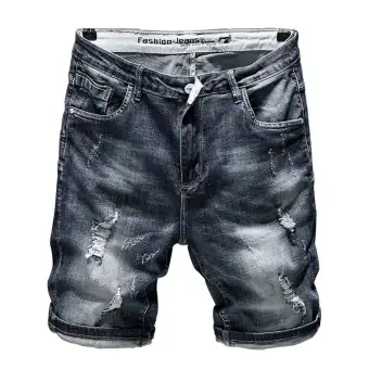 dark grey jean shorts