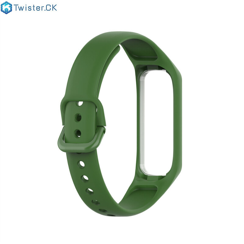 Replacement Watchband Sweat-proof Comfortable Soft Silicone Strap Compatible For Samsung Galaxy Fit2 R220