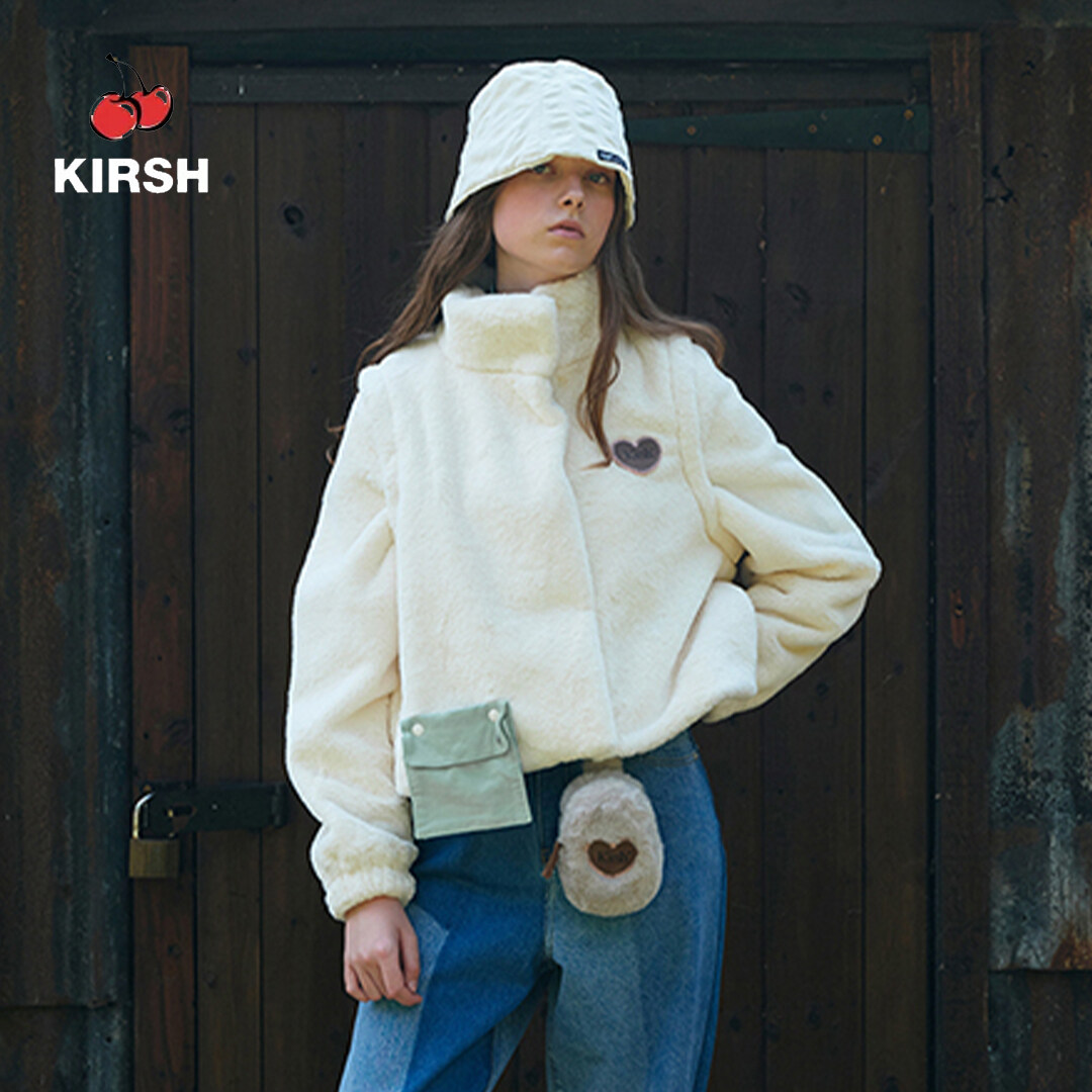 KIRSH POCKET POINT 2 WAY CROP FUR JACKET