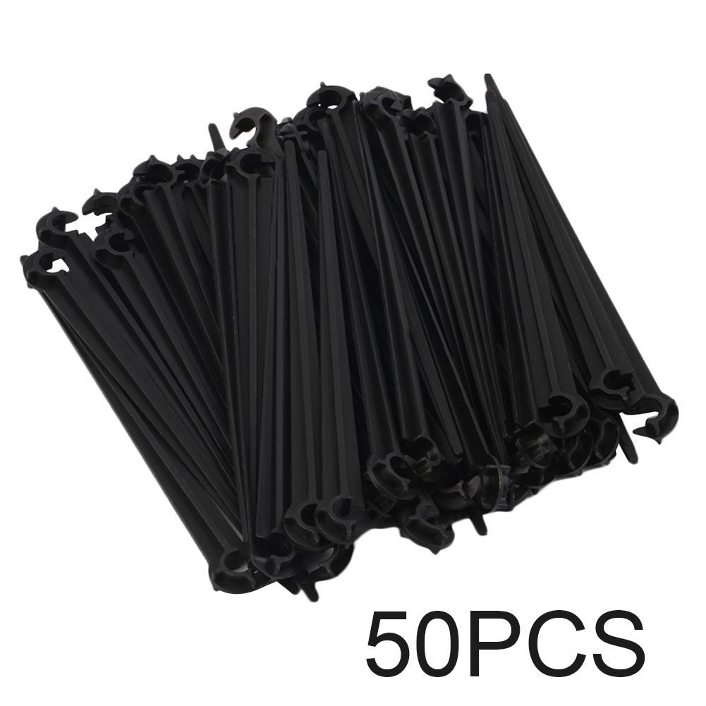 50pc Hook Fixed Stems Support Holder for 4/7 Drip Irrigation Water Hose
