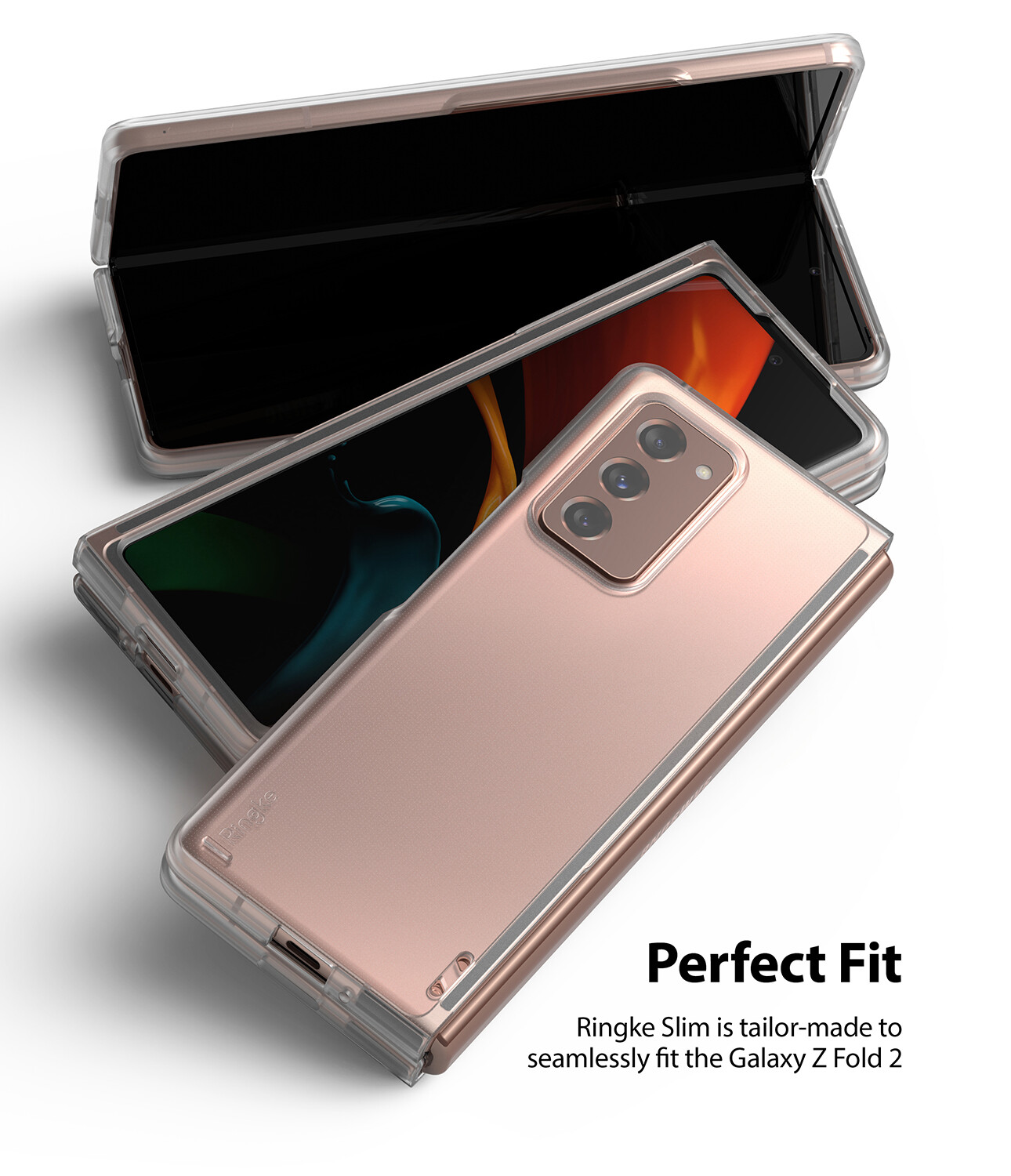Ringke Slim Case Designed for Galaxy Z Fold 2 (2020) Matte Clear