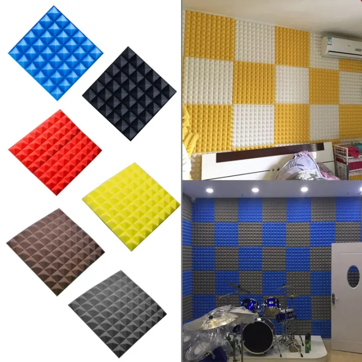 Wallpaper Wallpaper Wall Sticker 3d Wallpaper Sticker For Wall 8 Colors 4pcs 50x50x5cm Studio Acoustic Foam Soundproof Foam Sound Absorption Treatment Panel Sound Wedge Protective Sponge Lazada Singapore
