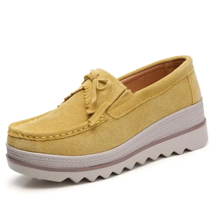 ladies suede moccasins