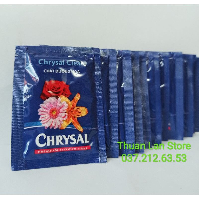Set 10 gói chrysal chất dưỡng hoa lâu tàn, dưỡng hoa tươi