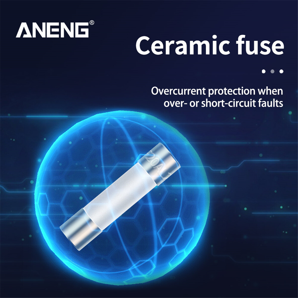 Cầu Chì Gốm Ống 6X30mm 5 * 200mA + 5 * 20A