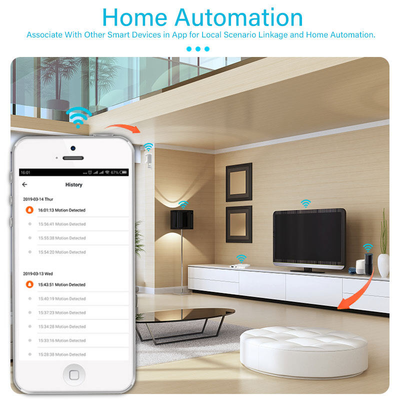 EL style Tuya ZigBee PIR Sensor With Foot Stand Motion Detect Human Body Movement Detect 1014