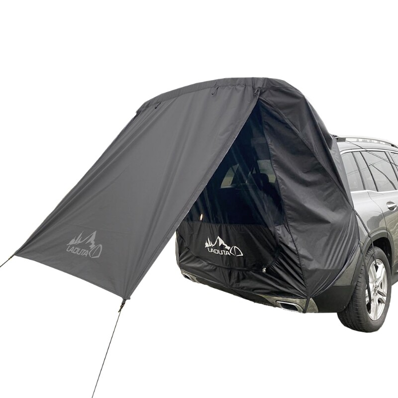 Car Trunk Tent Sunshade Rainproof Tailgate Shade Awning Tent for Car Self-Driving Tour Barbecue Outdoor