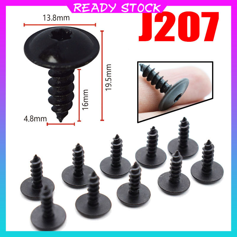 J207 Đinh Gắn Cửa Xe Hơi Nắp Động Cơ Cao Cấp Tấm Chắn Bùn Vòm Bánh Xe Tấm Chắn Bùn Vòm Bánh Xe Vít Cản