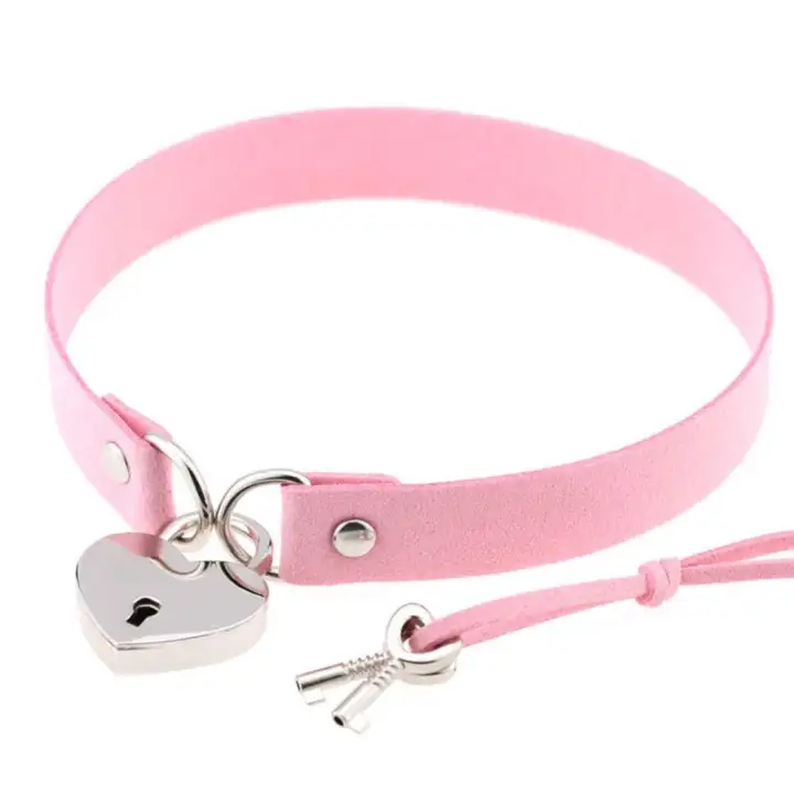dog collar with lock and key