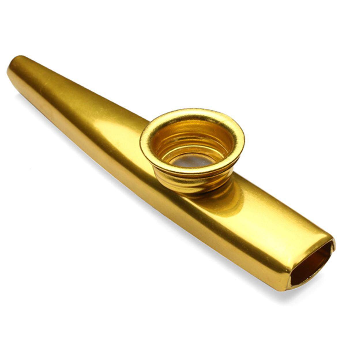 โลหะ kazoo ออร์แกนปากขลุ่ยเด็กพรรคของขวัญดนตรีเครื่องดนตรีกีต้าร์ทอง