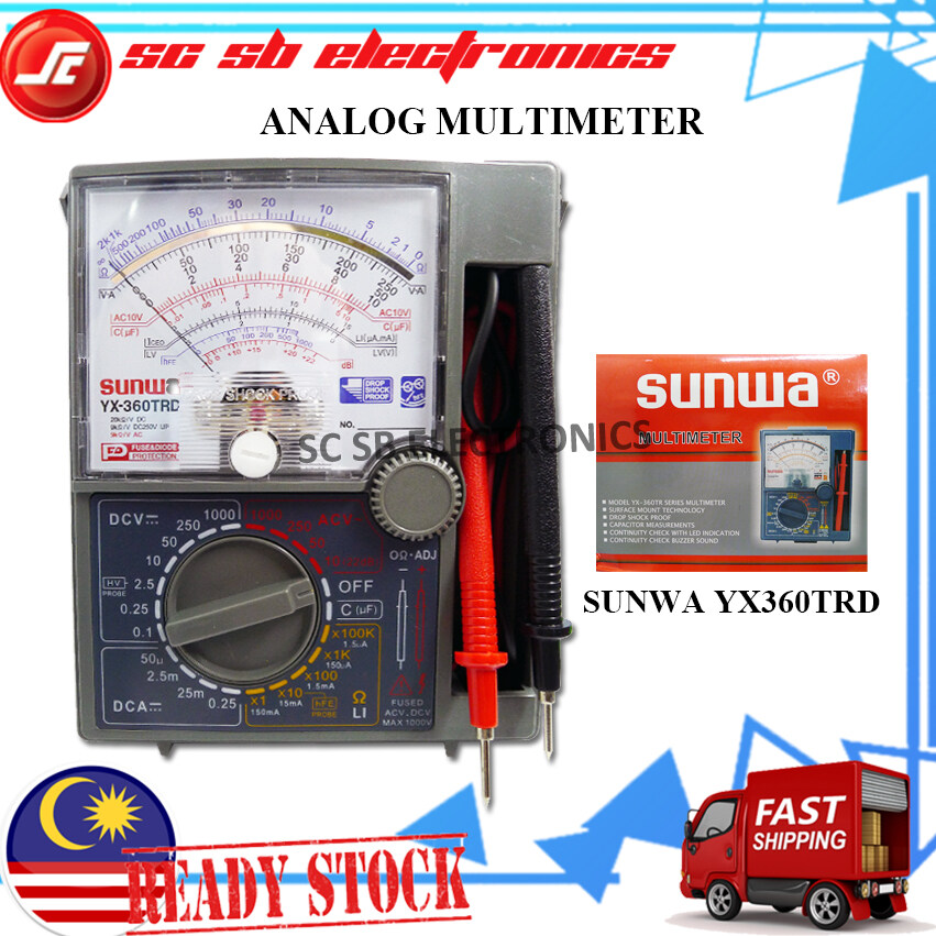SUNWA MULTIMETER YX360TRD MULTITESTER METER YX360TRD ANALOG MULTIMETER