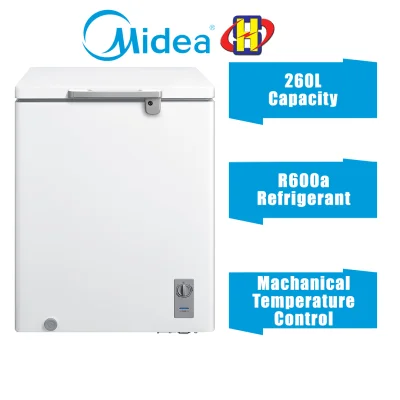 [Delivery By Seller Only Klang Valley] Midea Chest Freezer WD-260WA 260L Eco-R600a Chest Freezer
