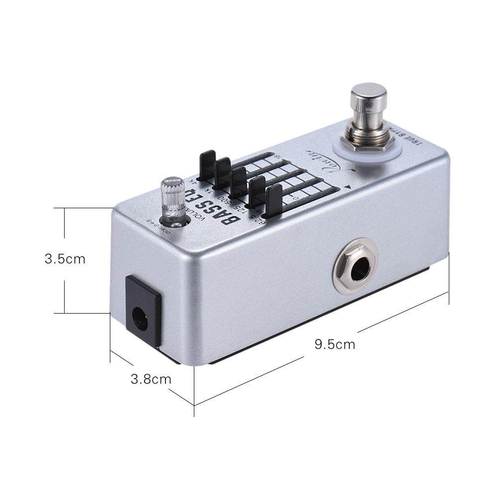 Rowin Bass Guitar Equalizer Effect Pedal 5Band EQ Aluminum Alloy Body True Bypass okoogee