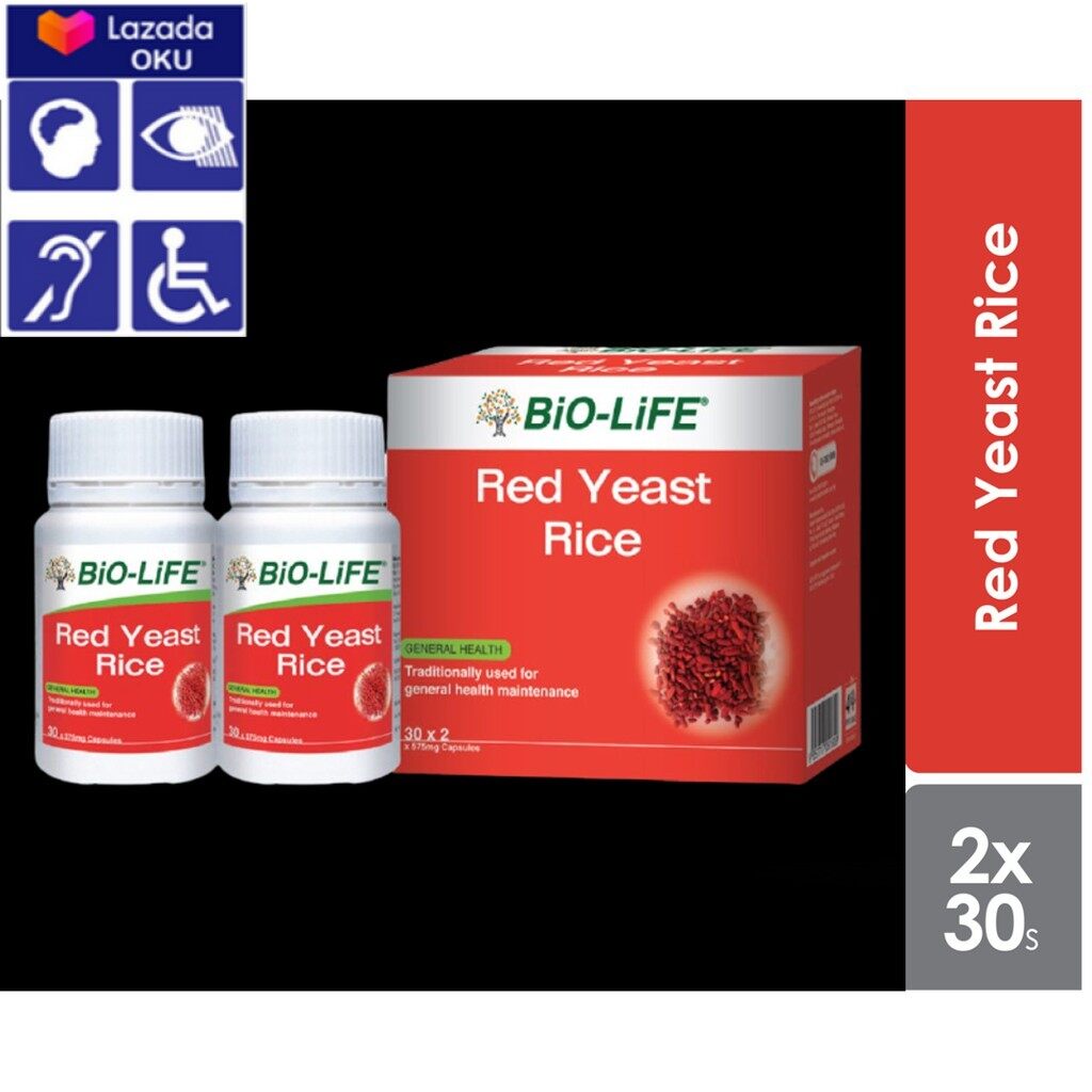 BioLife / BioLife Red Yeast Rice (30'sx2) exp 06/2023 Lazada