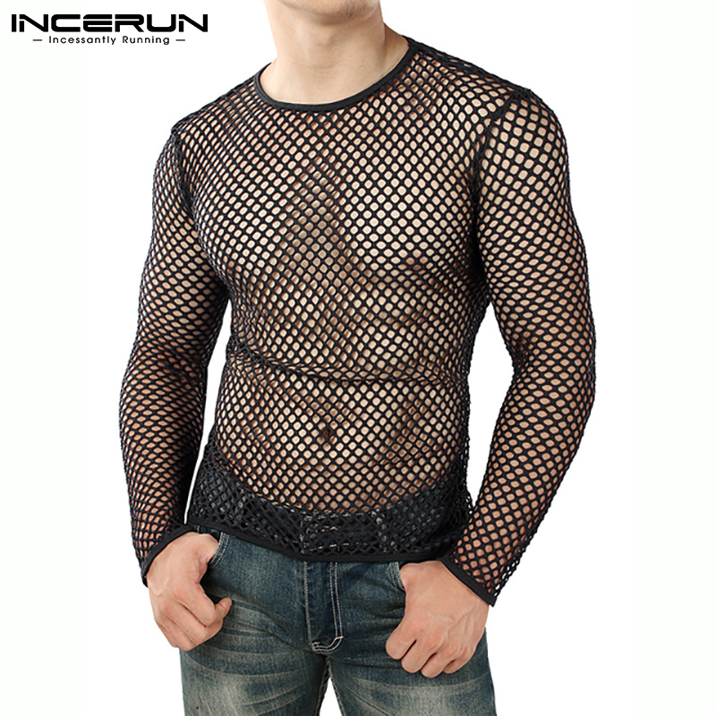 Medussa INCERUN Men Hippy Streetwear Holiday Tee Floral Long Sleeve Crop Tops