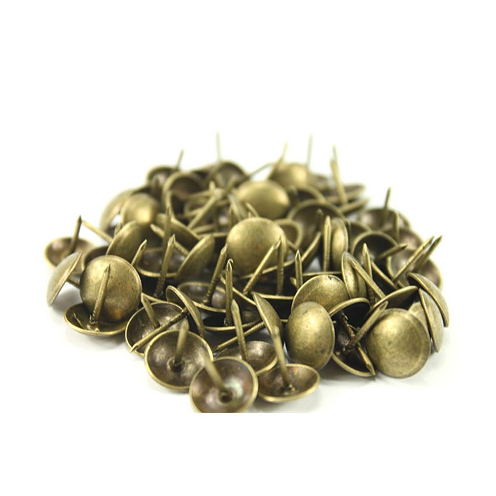 100pcs 13mm Antique Brass Upholstery Tacks Nails (TN15) - UK