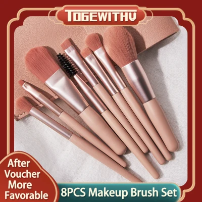 8 PCS Makeup Brushes Set, Professional Cosmetic Brush Kit Premium Foundation Brush Blending Face Powder Blush Concealers Eyeshadow Brush with Storage Bag