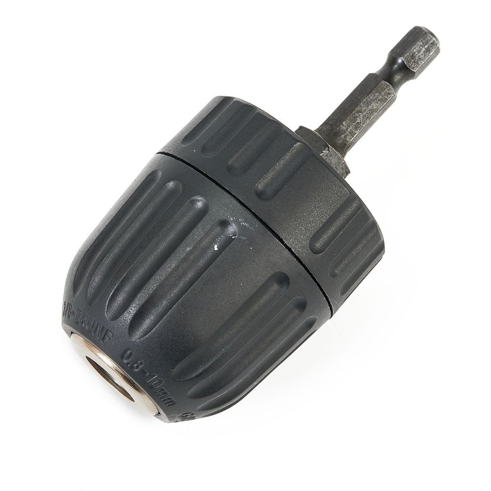Keyless Drill Bit Chuck Quick Change Hex Shank Driver For Impact Wrench Socket Adaptor Converter