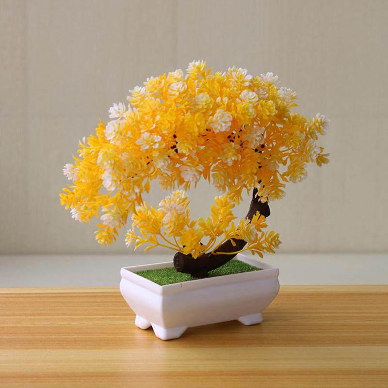 Cây Nhựa Kejary Để Bàn Trang Trí, Mô Hình Bonsai Trong Nhà, Cây Giả Mô Phỏng Dáng Trăng Lưỡi Liềm,