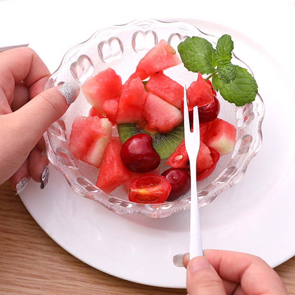 Stainless Steel Fruit Fork /Cake Snack Dessert Salad Flatware Fork /Cutlery Set Flatware Dessert Forks for Home, Kitchen or Restaurant