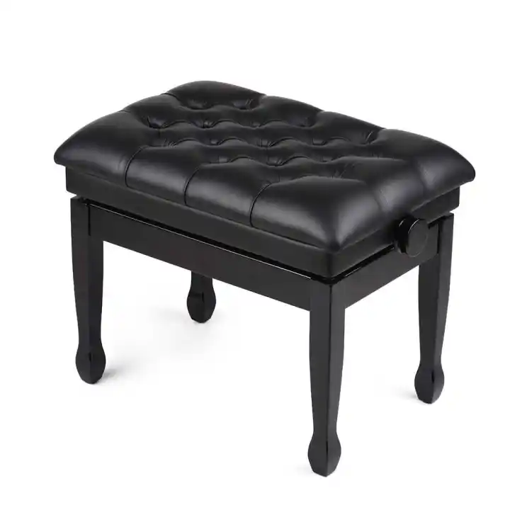 Deluxe Wooden Piano Bench Stool Comfortable Soft Cushion Padded