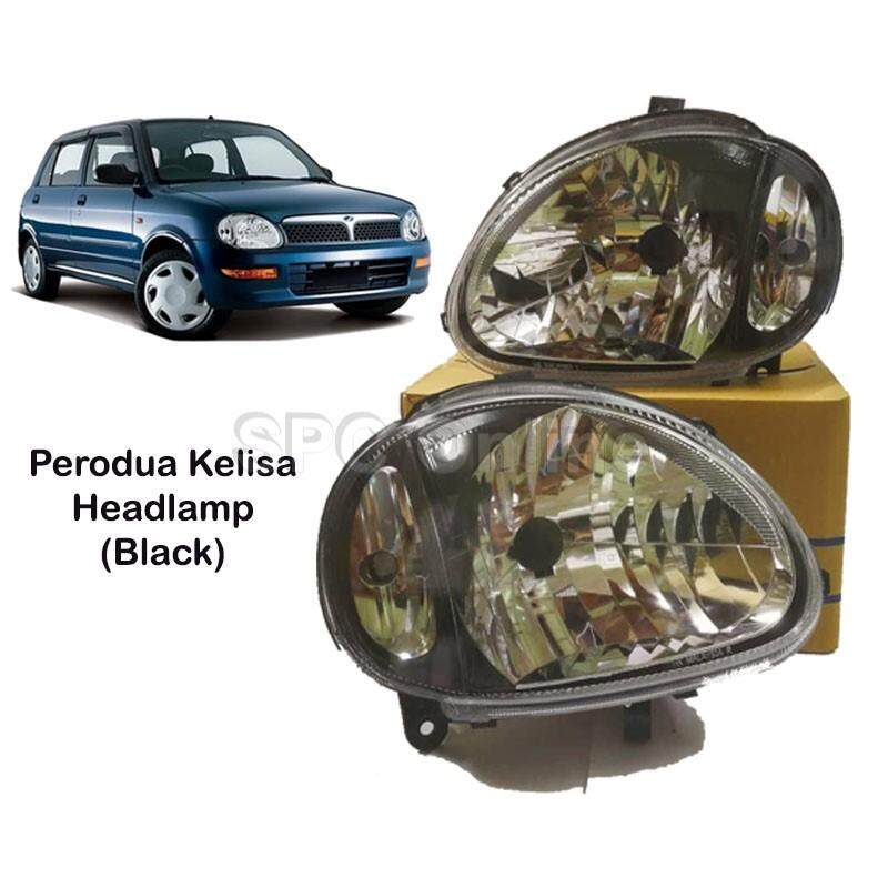 Perodua Kelisa Headlamp (Black) Lazada