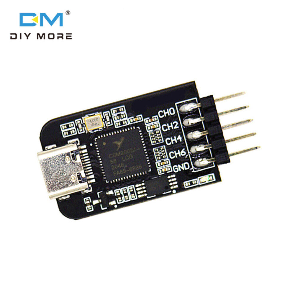 diymore Máy Phân Tích Logic Mini Công Cụ Gỡ Lỗi MCU ARM FPGA Giao Diện Type-C Bảng Phát Triển 8 Kênh Lấy Mẫu 24M/Đốt/Mô Phỏng/Lập Trình Viên