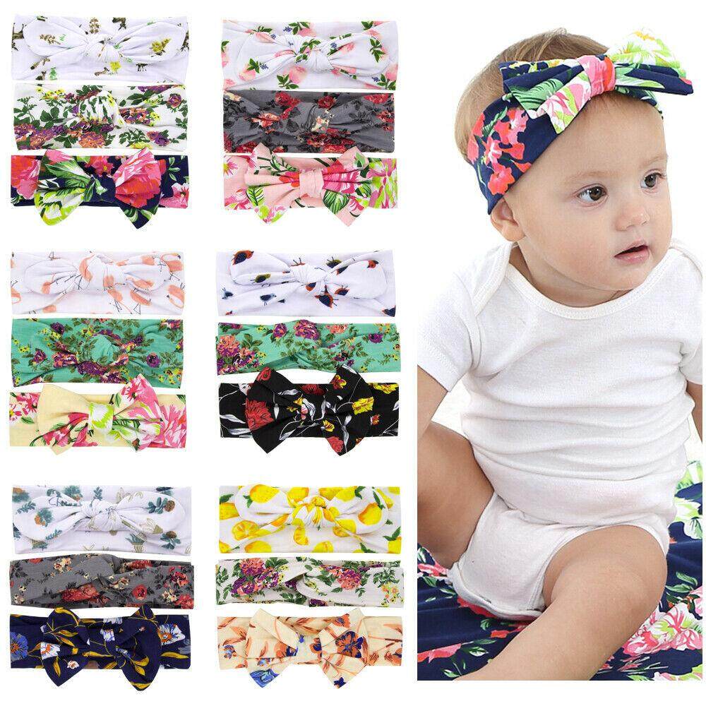 Kids Girl Baby Headband Toddler Lace Bow Flower Hair Band Accessories